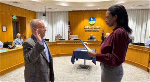 Director Duarte completing oath of office