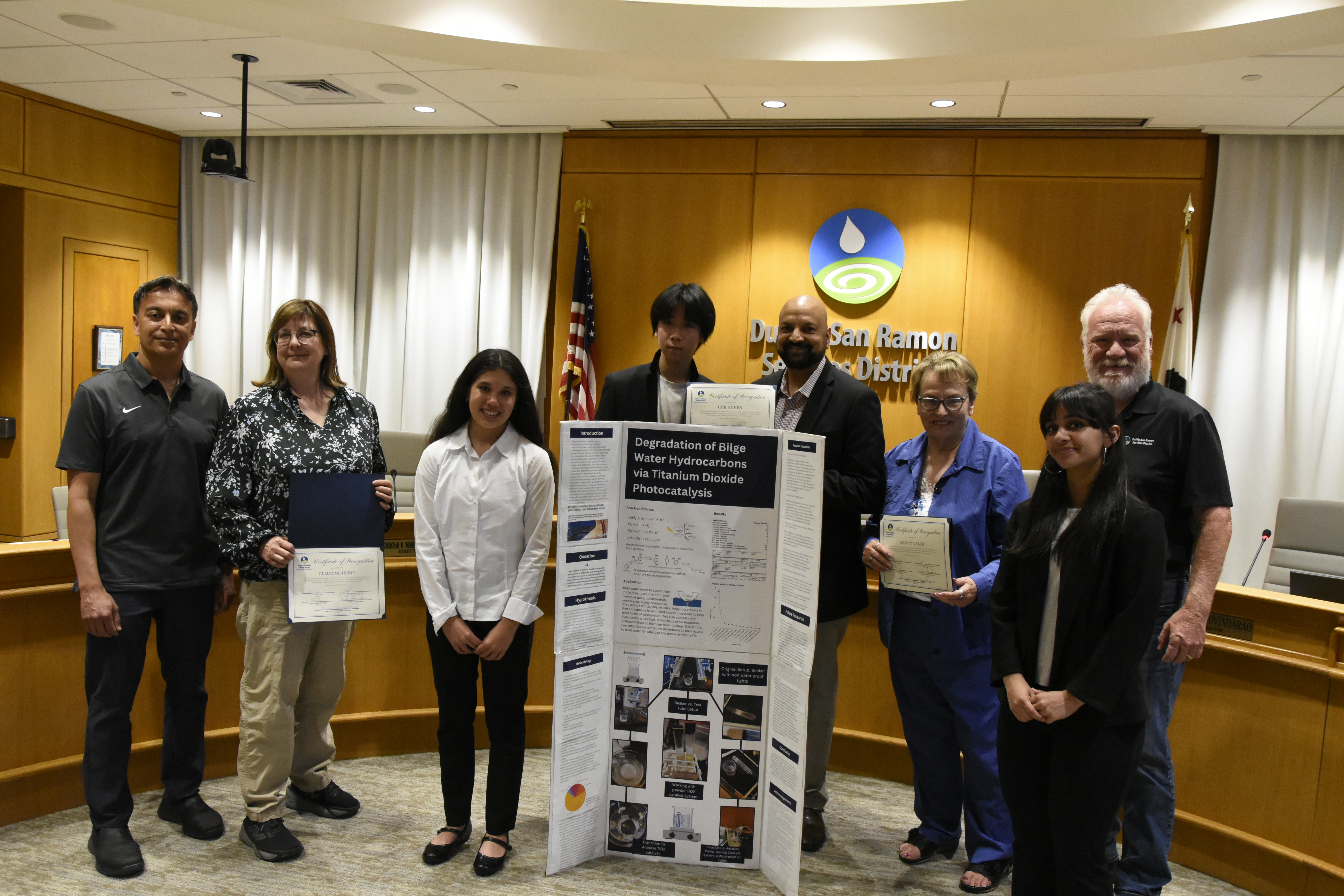 2025 ACSEF Winners with DSRSD Board, 